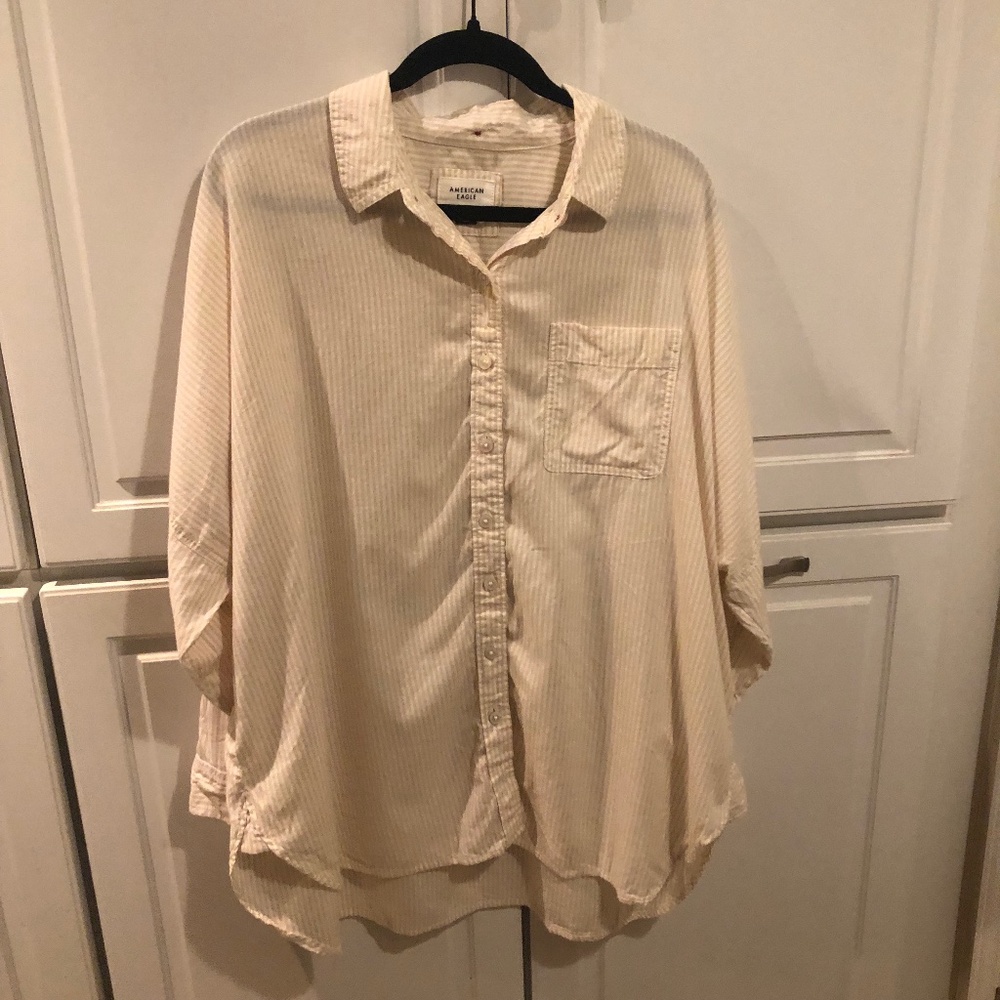 American Eagle Oversized Button Down Shirt
